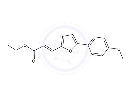 Chemical structure of Ethyl 3-(5-(4-methoxyphenyl)furan-2-yl)acrylate