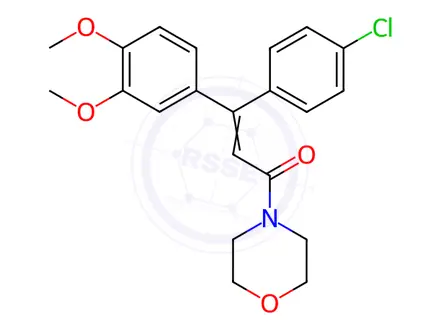 Chemical structure of Dimethomorph