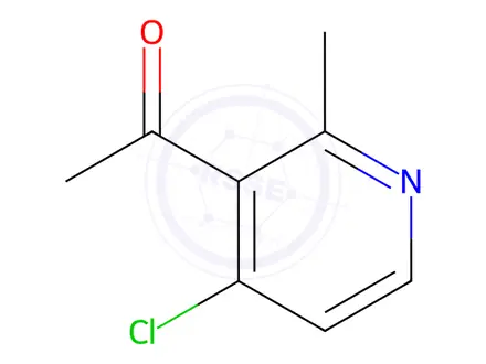 Chemical structure of 1-(4-Chloro-2-methylpyridin-3-yl)ethan-1-one
