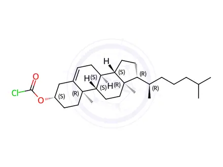 Chemical structure of Cholesteryl chloroformate