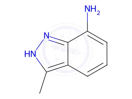 Chemical structure of 3-Methyl-1H-indazol-7-amine