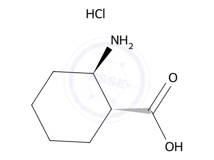 Chemical structure of (1R,2R)-2-Aminocyclohexane-1-carboxylic acid hydrochloride