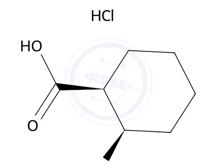 Chemical structure of (1S,2R)-2-aminocyclohexanecarboxylic acid;hydrochloride