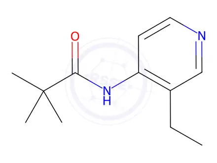 Chemical structure of N-(3-ethylpyridin-4-yl)-2,2-dimethylpropanamide