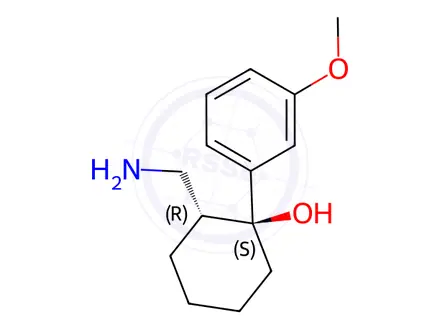Chemical structure of (+)-N,N-Bisdesmethyl Tramadol