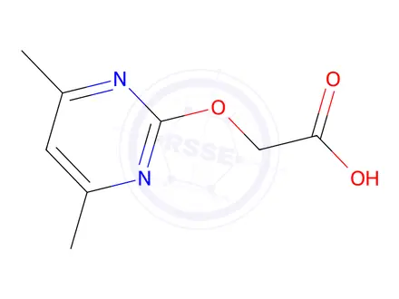 Chemical structure of 2-((4,6-dimethylpyrimidin-2-yl)oxy)acetic acid