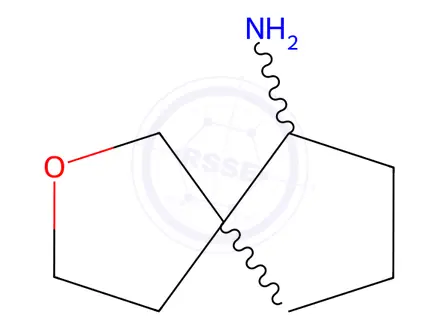 Chemical structure of 2-Oxaspiro[4.4]Nonan-6-amine