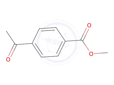 Chemical structure of Benzoic acid, 4-acetyl-, methyl ester