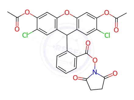 Chemical structure of H2DCFDA succinimidyl ester
