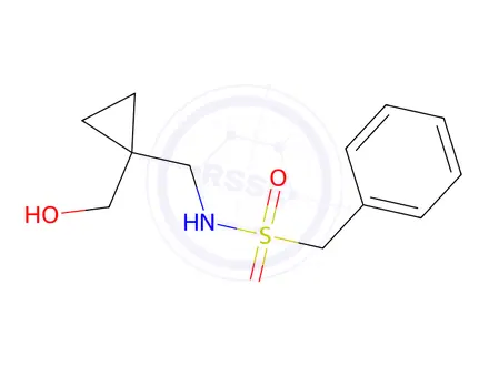 Chemical structure of n-((1-(Hydroxymethyl)cyclopropyl)methyl)-1-phenylmethanesulfonamide
