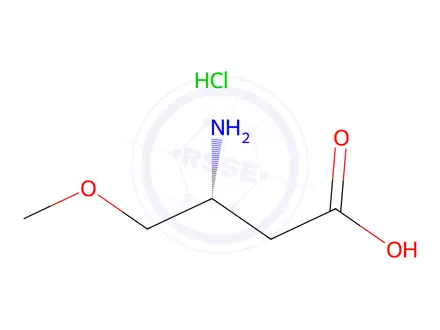 Chemical structure of (3R)-3-Amino-4-methoxybutanoic acid hydrochloride