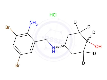 Chemical structure of rac-trans-Ambroxol-D5 Hydrochloride