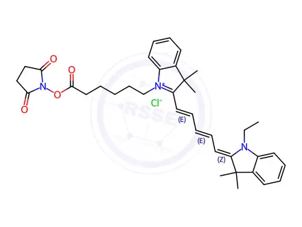 Chemical structure of NIR-641 N-Succinimidyl Ester