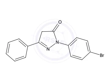 Chemical structure of 1-(4-Bromophenyl)-3-phenyl-1H-pyrazol-5(4H)-one