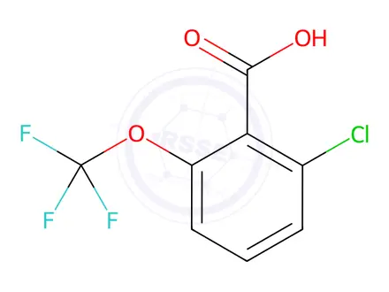 Chemical structure of 2-Chloro-6-(trifluoromethoxy)benzoic acid