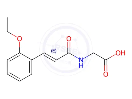 Chemical structure of N-[(2E)-3-(2-Ethoxyphenyl)prop-2-enoyl]glycine