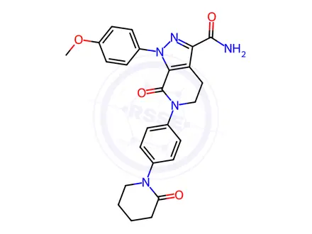 Chemical structure of Apixaban