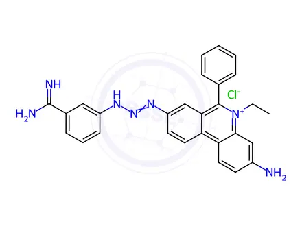 Chemical structure of Isometamidium chloride