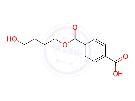 Chemical structure of Mono(4-hydroxybutyl) Terephthalate