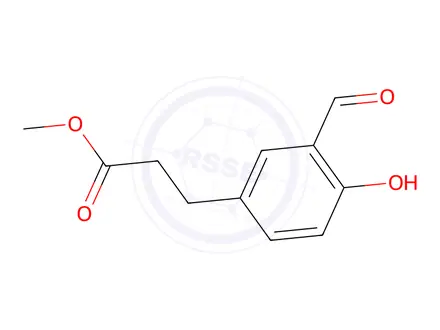 Chemical structure of Methyl 3-(3-formyl-4-hydroxyphenyl)propanoate