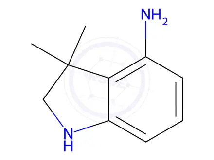 Chemical structure of 3,3-dimethylindolin-4-amine hydrochloride