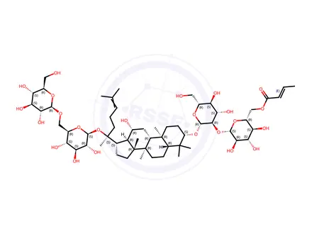 Chemical structure of Ginsenoside Ra6