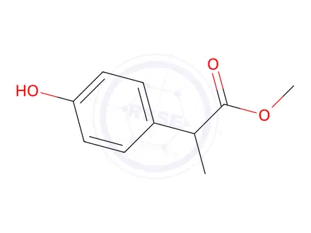 Chemical structure of 2-(4-hydroxyphenyl)propionic acid methyl ester