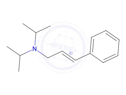 Chemical structure of (E)-N,N-diisopropyl-3-phenylprop-2-en-1-amine