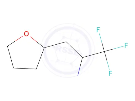Chemical structure of 1,1,1-trifluoro-3-(oxolan-2-yl)propan-2-amine