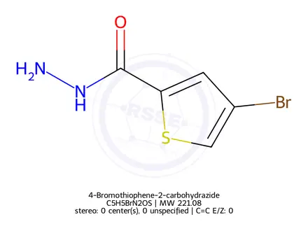 Chemical structure of 4-Bromothiophene-2-carbohydrazide
