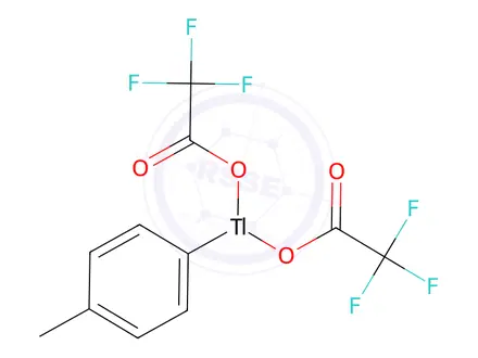 Chemical structure of 4-methylphenylthallium(III)bis(fluoroacetate)