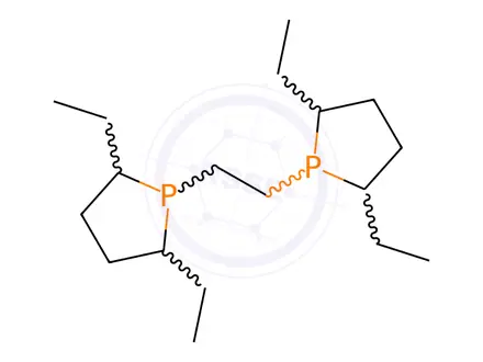 Chemical structure of 1,2-Bis((2R,5R)-2,5-diethylphospholano)ethane(cyclooctadiene)rhodium(I) tetrafluoroborate