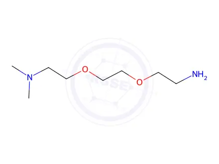Chemical structure of Dimethylamino-PEG2-C2-NH2