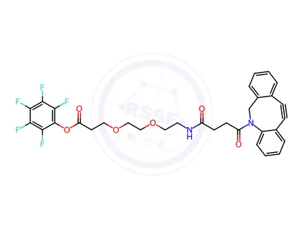 Chemical structure of DBCO-PEG2-PFP ester