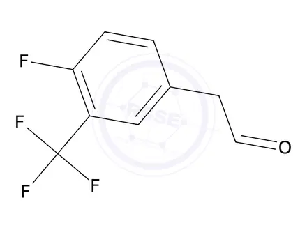 Chemical structure of 2-(4-Fluoro-3-(trifluoromethyl)phenyl)acetaldehyde