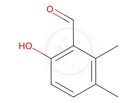 Chemical structure of Benzaldehyde, 6-hydroxy-2,3-dimethyl-