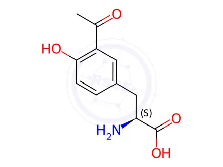 Chemical structure of 3-Acetyl-L-Tyrosine