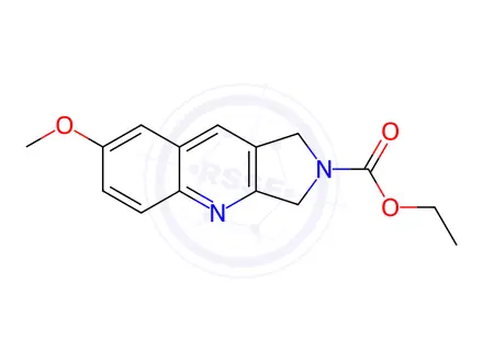 Chemical structure of Ethyl 7-methoxy-1H-pyrrolo[3,4-b]quinoline-2(3H)-carboxylate