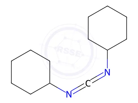 Chemical structure of N,N-Dicyclohexylcarbodiimide