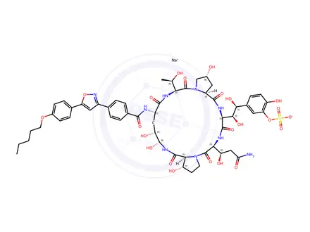 Chemical structure of Micafungin Sodium Impurity 2