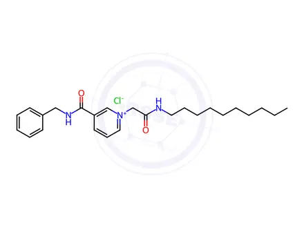 Chemical structure of N-benzyl-1-[2-(decylamino)-2-oxoethyl]pyridin-1-ium-3-carboxamide,chloride