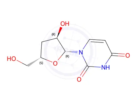 Chemical structure of 3’-Deoxy Uridine
