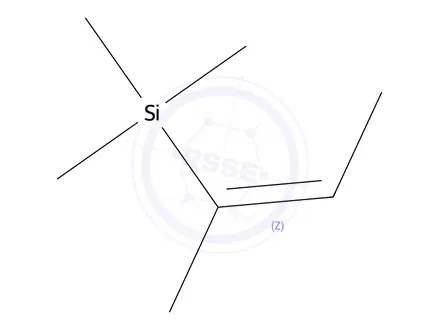 Chemical structure of Poly(1-trimethylsilyl-1-propyne)