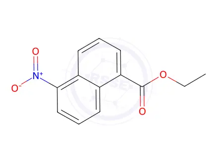 Chemical structure of 5-Nitro-naphthalene-1-carboxylic Acid Ethyl Ester