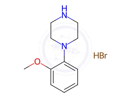 Chemical structure of 1-(2-Methoxyphenyl)piperazine Hydrobromide
