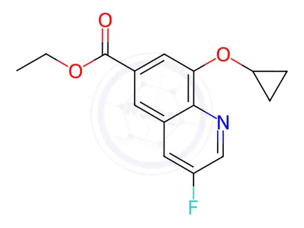 Chemical structure of Ethyl 8-cyclopropoxy-3-fluoroquinoline-6-carboxylate
