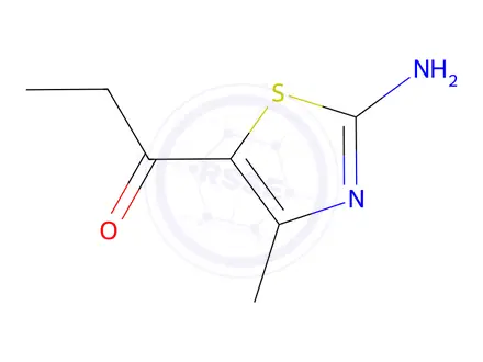 Chemical structure of 1-(2-amino-4-methyl-1,3-thiazol-5-yl)propan-1-one