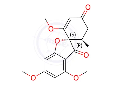 Chemical structure of Griseofulvin EP Impurity B (Dechloro Griseofulvin)