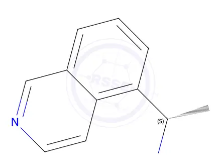 Chemical structure of (S)-1-(Isoquinolin-5-yl)ethan-1-amine