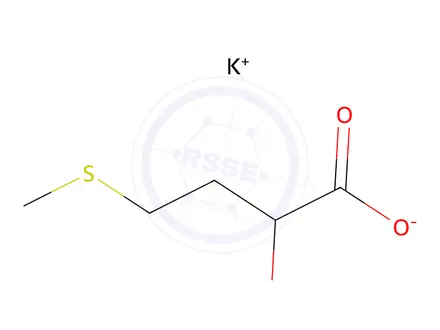Chemical structure of potassium (±)-2-hydroxy-4-(methylthio)butyrate